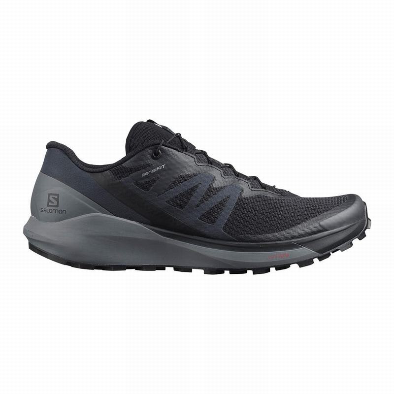 SALOMON SENSE RIDE 4 Philippines - Men's Trail Running Shoes - Black | 397504-PUM